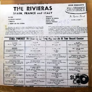 Disco de Vinilo A Cruise To The Rivieras - 101 Strings Vinyl Record