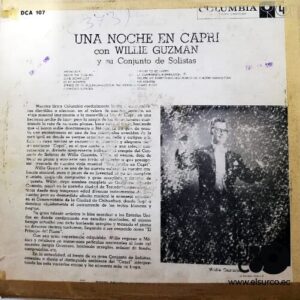 Disco de Vinilo Willie Guzman - Una Noche En Capri Vinyl Record
