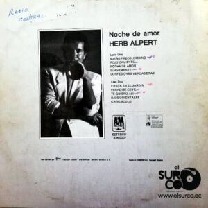 Disco de Vinilo Herb Alpert - Noche De Amor Vinyl Record