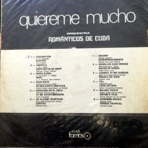 Disco de Vinilo Orquesta Romanticos De Cuba - Quiereme Mucho Vinyl Record