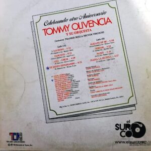 Disco de Vinilo Tommy Olivencia Y Su Orquesta - Celebrando Otro Aniversario Vinyl Record