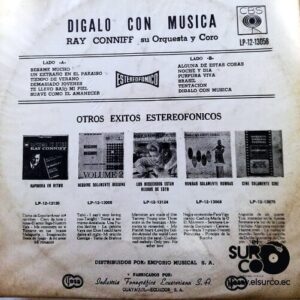 Disco de Vinilo Ray Conniff Y Su Orquesta - Digalo Con Musica Vinyl Record