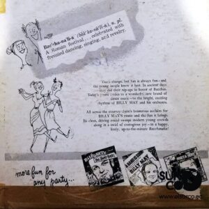 Disco de Vinilo Bylly May And His Orchestra - Bacchanalia Vinyl Record
