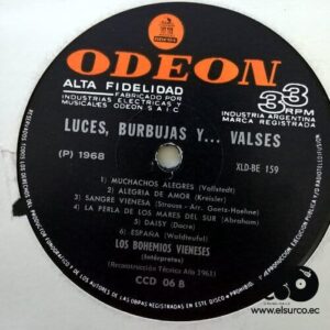 Disco de Vinilo Los Bohemios Vieneses - Luces,Brujas Y … Valses Vinyl Record