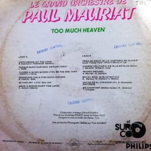 Disco de Vinilo Paul Mauriat - Too Much Heaven Vinyl Record
