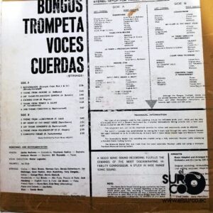 Disco de Vinilo Joe Cain Y Su Orq. - Bombos-Trompetas-Voces-Cuerdas Vinyl Record