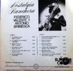 Disco de Vinilo Federico Valiente Y Antonio Bribiesca - Nostalgia Ranchera Vinyl Record