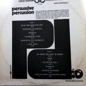 Disco de Vinilo Varios - Persuasive Percussion Vinyl Record
