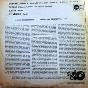 Disco de Vinilo Edouard Van Remoortel - Wiener Symphoniker Vinyl Record