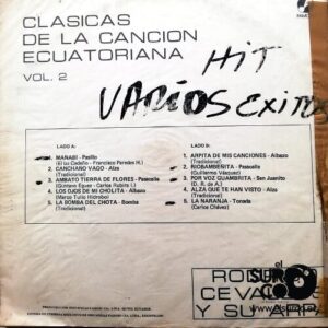 Disco de Vinilo Rodrigo Cevallos - Clasicas De La Cancion Ecuatoriana – Vol. Ii Vinyl Record