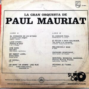 Disco de Vinilo Paul Mauriat - La Rusia De Siempre Vinyl Record