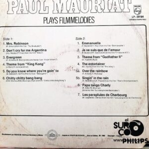 Disco de Vinilo Paul Mauriat - Plays Filmmelodies Vinyl Record