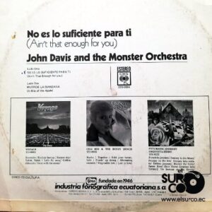 Disco de Vinilo John Davis - No Es Lo Suficiente Para Ti Vinyl Record