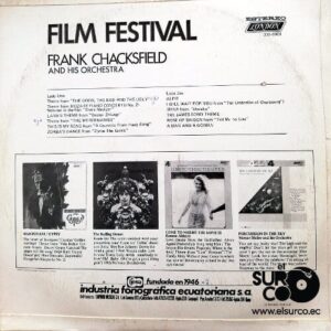 Disco de Vinilo Frank Chacksfield  - Film Festival Vinyl Record