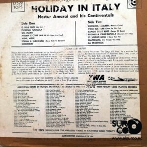 Disco de Vinilo Nestor Amaral  - Holiday In Italy Vinyl Record