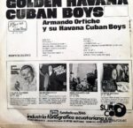 Disco de Vinilo Armando Orfiche - Golden Havana Cuban Boycs Vinyl Record