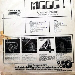 Disco de Vinilo Claude Denjean And The Moog Synthesizer - Moog Vinyl Record