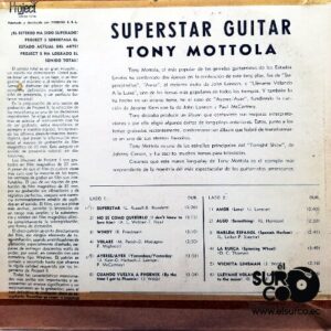 Disco de Vinilo Tony Mottola - Superstar Guitar Vinyl Record