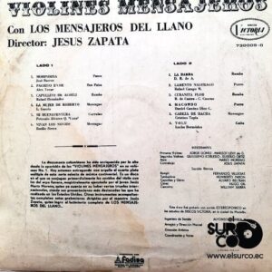 Disco de Vinilo Los Mensajeros Del Llano  - Violines Mensajeros Vinyl Record