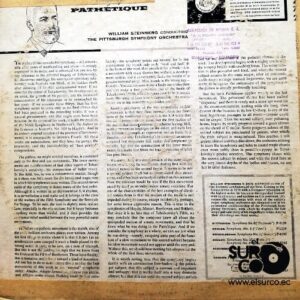 Disco de Vinilo The Pittsburgh Symphony Orchestra - Synphony No, 6 In B Minor Vinyl Record