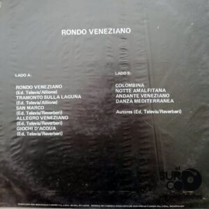 Disco de Vinilo Ed. Televis - Rondo Veneziano Vinyl Record