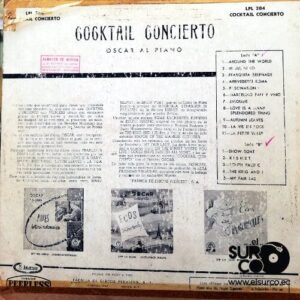 Disco de Vinilo Oscar Al Piano - Cocktail Concierto Vinyl Record