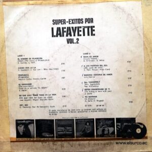 Disco de Vinilo Lafayette - Super Exitos Por Lafayette Vinyl Record