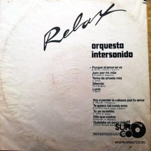 Disco de Vinilo Orquesta Intersonido - Relax Vinyl Record