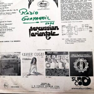 Disco de Vinilo David Carroll Y Su Orquesta - Percusion Oriental Vinyl Record