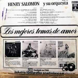 Disco de Vinilo Henry Y Su Orquesta - Los Mejores Temas De Amor Vinyl Record