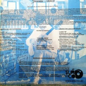 Disco de Vinilo Edgar Granda García - Gracias Amor Vinyl Record