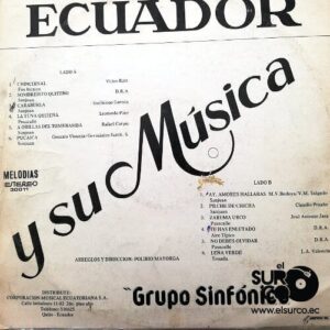 Disco de Vinilo Grupo Sinfónico - Ecuador Y Su Música Vinyl Record