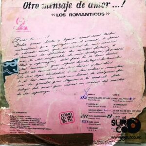 Disco de Vinilo Los Románticos - Otro Mensaje De Amor Vinyl Record
