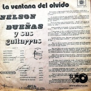 Disco de Vinilo Nelson Dueñas  - La Venta Del Olvido Vinyl Record