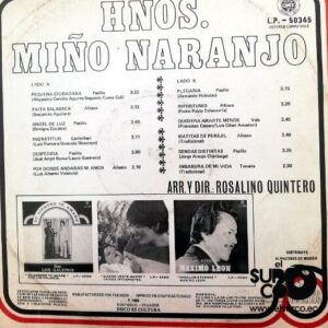 Disco de Vinilo Hnos Miño Naranjo - Hnos Miño Naranjo Vinyl Record