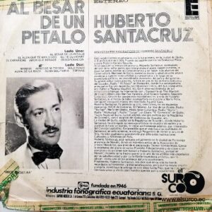 Disco de Vinilo Humberto Santacruz - Al Besar De Un Pétalo Vinyl Record