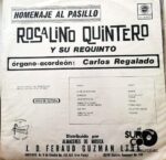 Disco de Vinilo Rosalino Quintero  - Homenaje Al Pasillo Vinyl Record