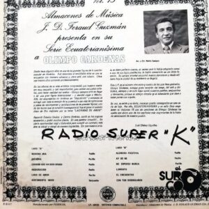 Disco de Vinilo Olimpo Cárdenas - Serie Ecuatorianísima – Vol. Xv Vinyl Record