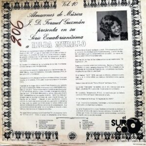 Disco de Vinilo Hilda Murillo - Serie Ecuatorianísima – Vol. Xx Vinyl Record
