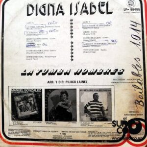 Disco de Vinilo Digna Isabel - La Tumba Hombres Vinyl Record