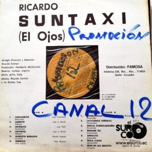 Disco de Vinilo Ricardo Suntaxi - Con Sabor Andino Vinyl Record