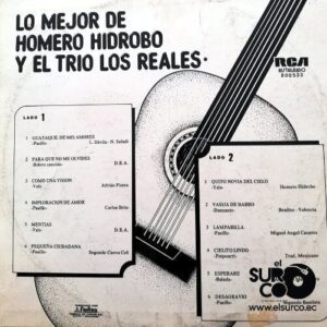 Disco de Vinilo Trío Los Reales - Lo Mejor De Homero Hidrobo Vinyl Record