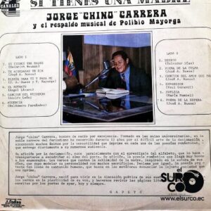 Disco de Vinilo Jorge Chino Carrera - Si Tienes Una Madre Vinyl Record