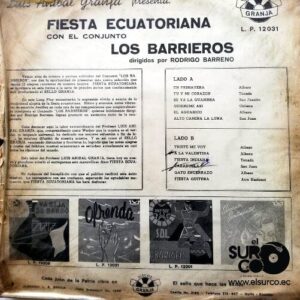 Disco de Vinilo Los Barrieros - Fiesta Ecuatoriana Con Los Barrieros Vinyl Record