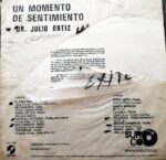 Disco de Vinilo Julio Ortiz - Un Momento De Sentimiento Vinyl Record