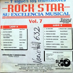 Disco de Vinilo Rock Star - Y Siguen Los Triunfadores Rock Star Y Su Excelencia Musical Vinyl Record