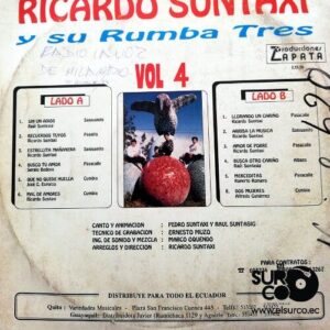 Disco de Vinilo Ricardo Suntaxi - Ricardo Suntaxi Y Su Rumba Tres Vol. 4 Vinyl Record