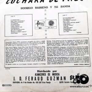 Disco de Vinilo Rodrigo Barreno Y Su Banda - Cuchara De Palo Vinyl Record