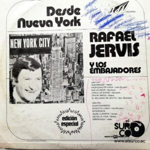 Disco de Vinilo Rafael Jervis Y Los Embajadores - Desde Nueva York Vinyl Record