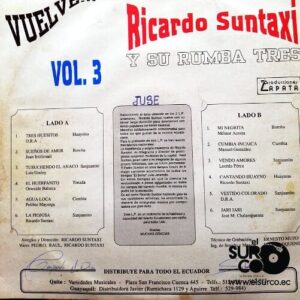 Disco de Vinilo Ricardo Suntaxi - Vuelva Ricardo Suntaxi Vinyl Record